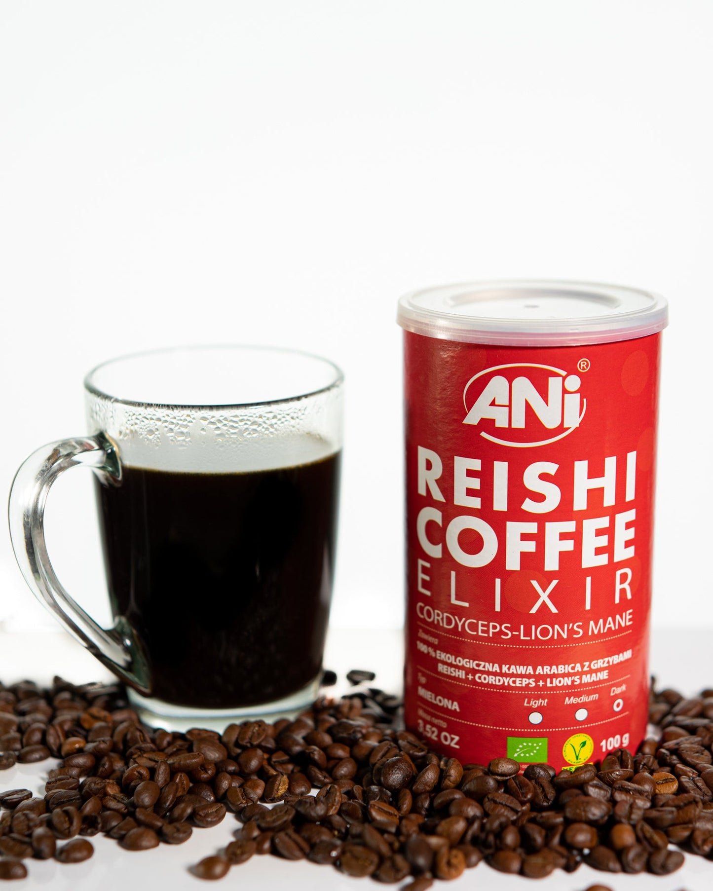 ANi Reishi ELIXIR BIO Café moulu à la Crinière de Lion Boite 100g