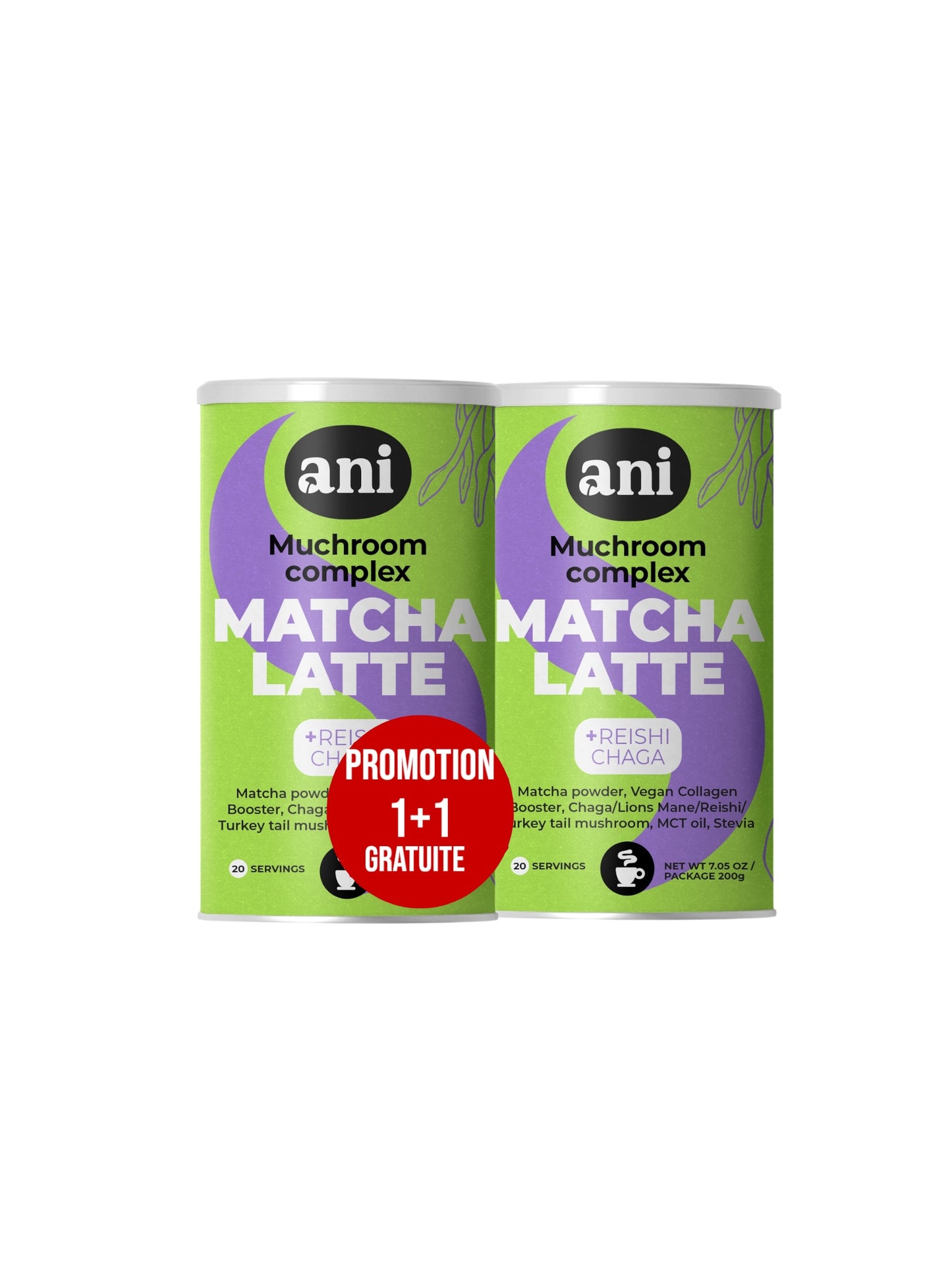 Matcha Latte mushroom complex TUBUS 200g 1+1