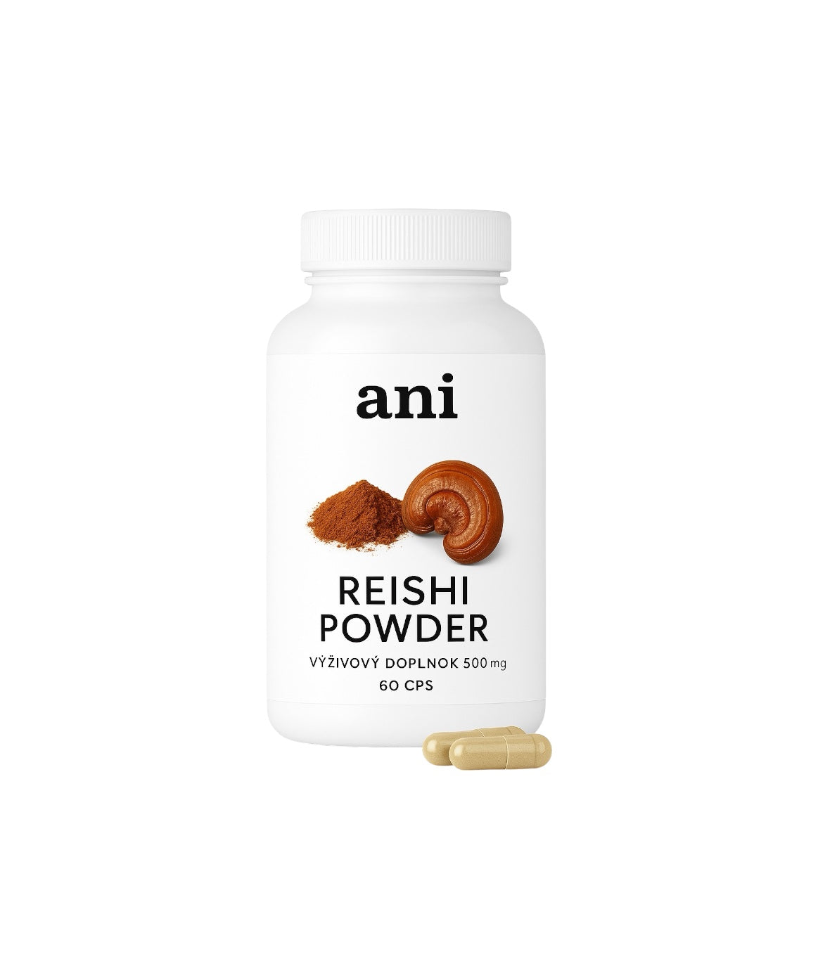 Reishi poudre 500 mg 60 gélules ANilab