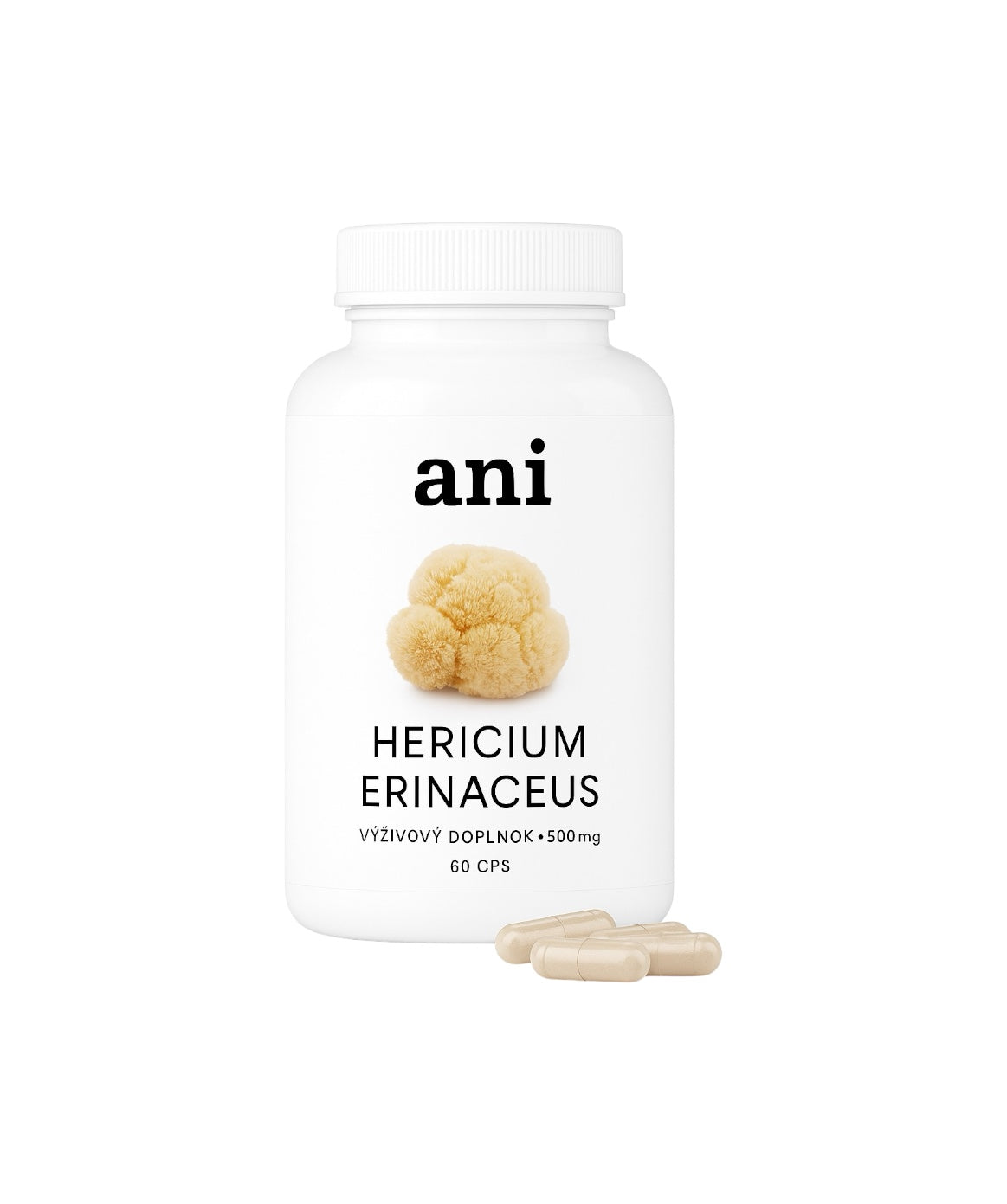 Crinière de Lion - Hericium Erinaceus 60 Gélules x 500 mg ANilab