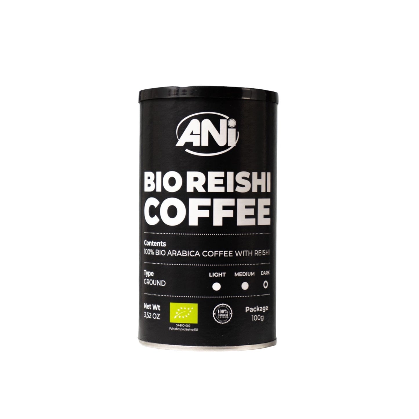 Café Bio Reishi moulu QUALITÉ PREMIUM Boîte de 100g ANilab