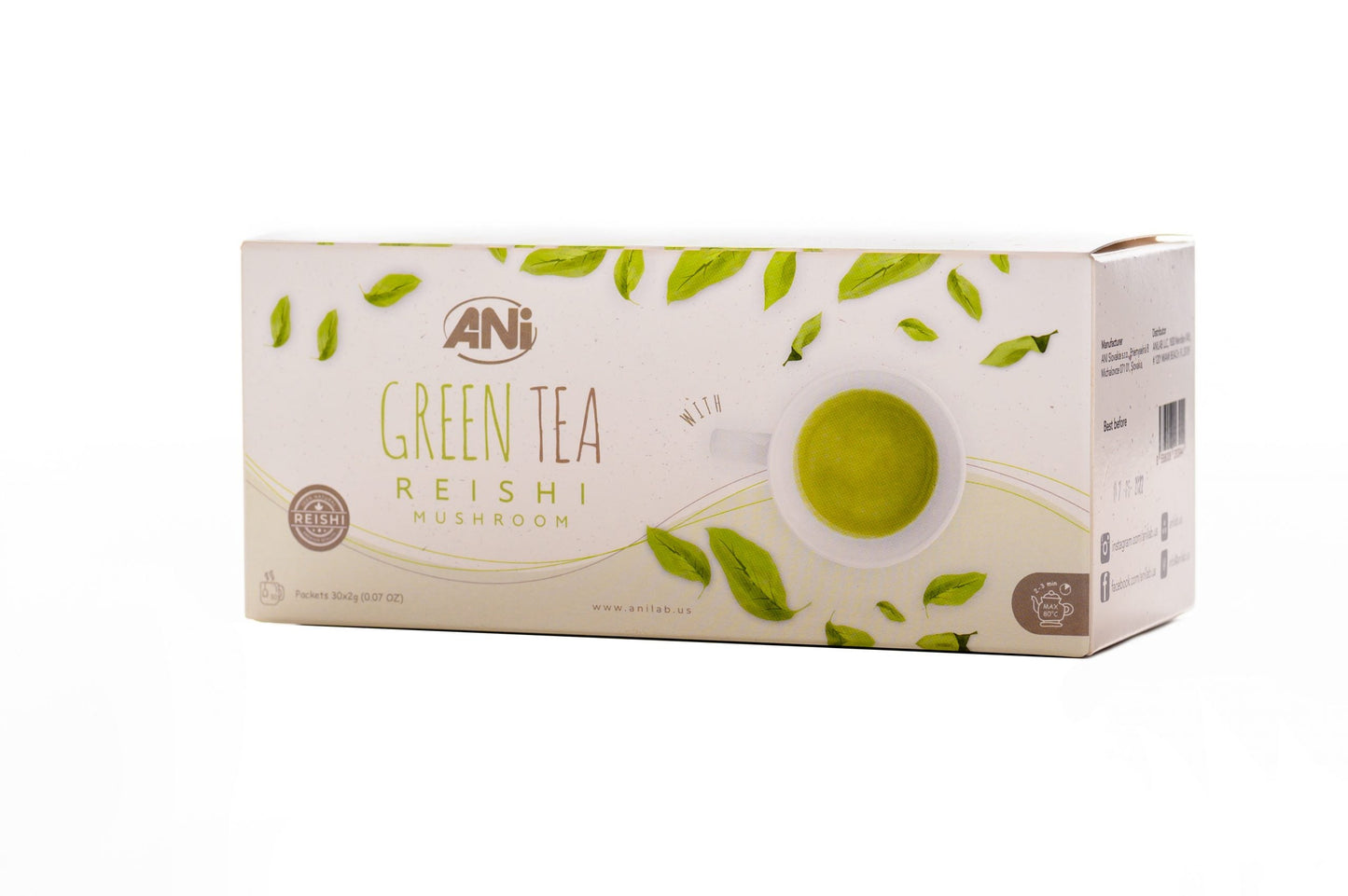 Thé vert au Reishi 30x2g ANilab