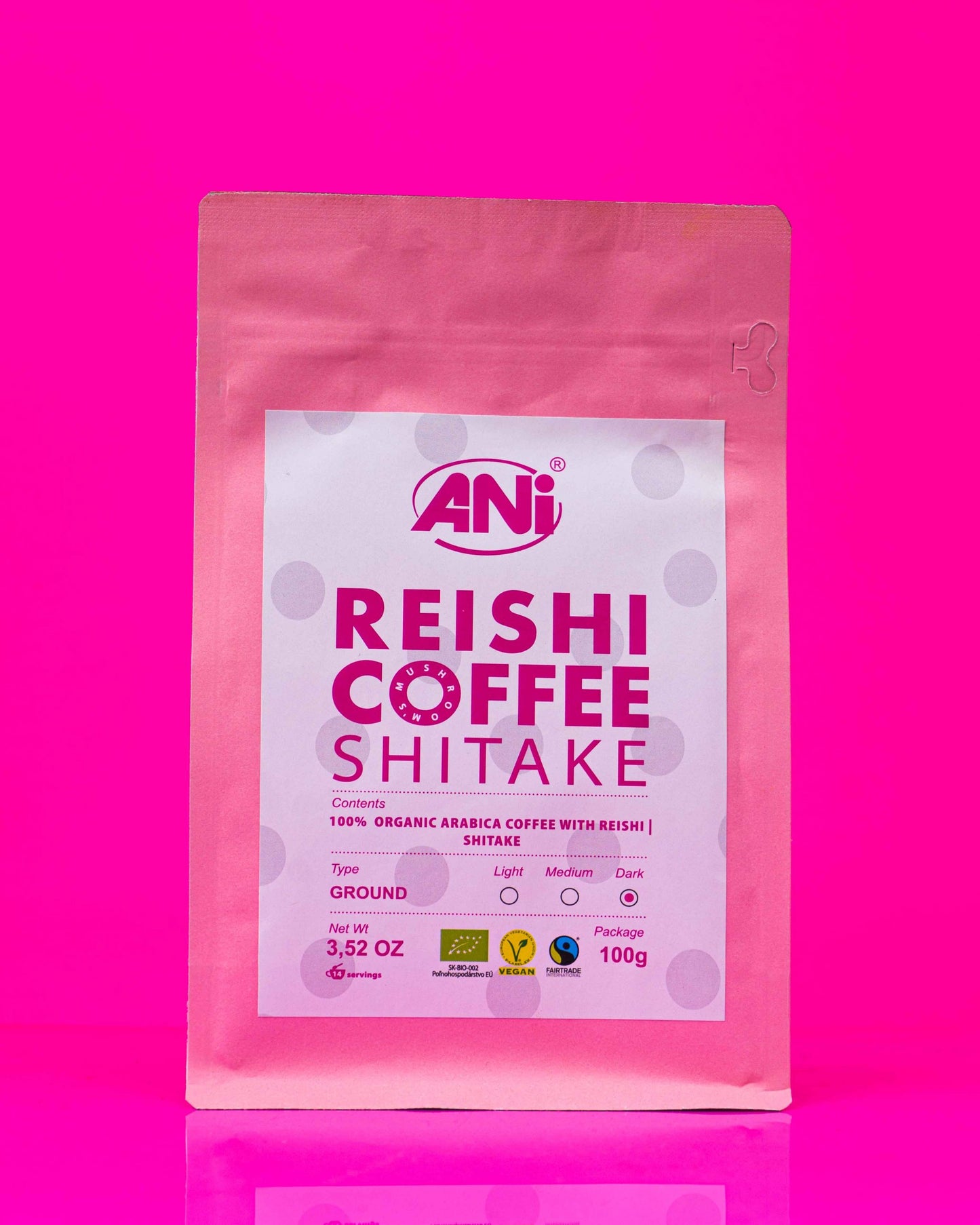 Café moulu Shitake Reishi BIO 100g 2+1 gratuit ANilab