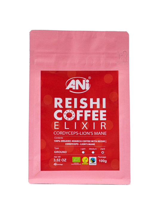 Cordyceps Reishi BIO Café moulu à la Crinière de Lion 100g ANilab