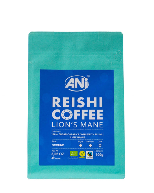 Café moulu Lion's Mane Reishi BIO 100g ANilab