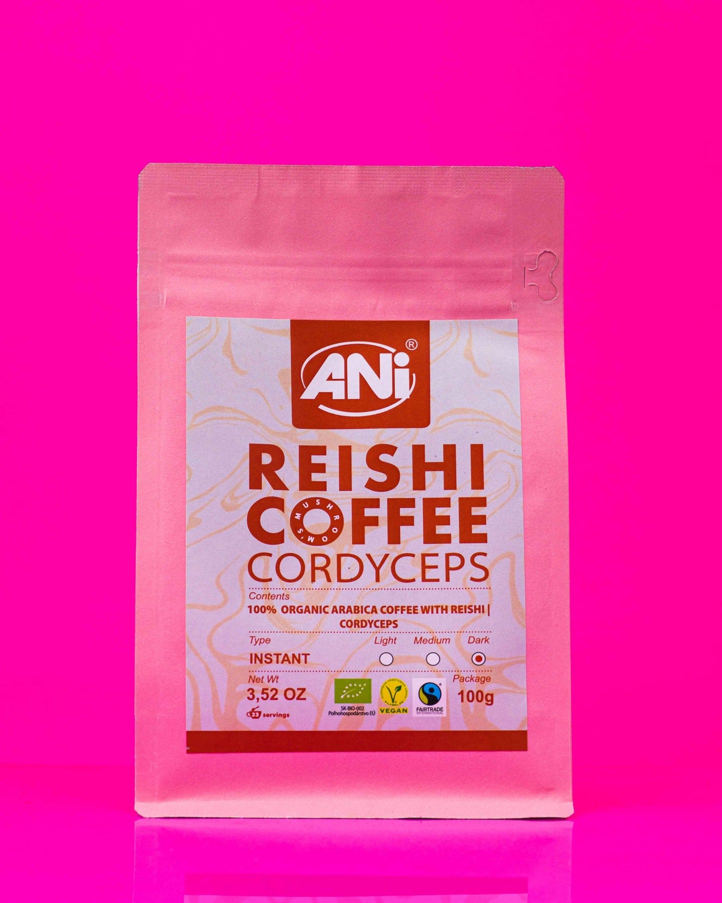 Café instantané Cordyceps Reishi BIO 100g ANilab