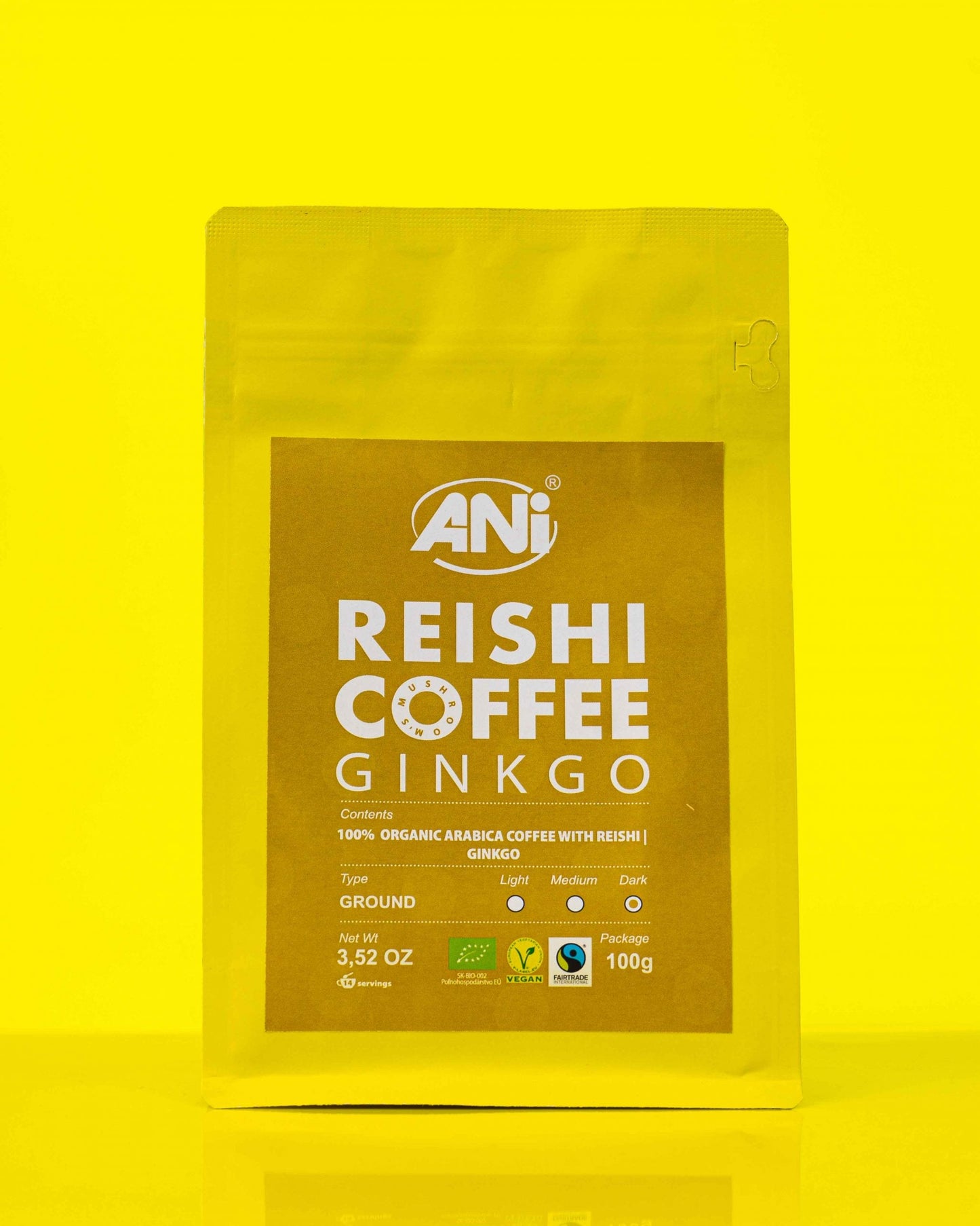 Café moulu Ginkgo Reishi BIO 100g ANilab