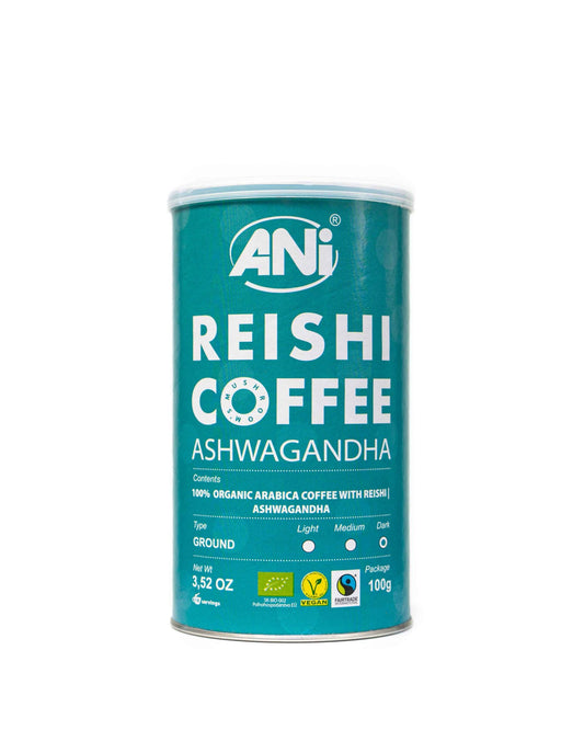 Ashwagandha Reishi Café moulu BIO Boite 100g