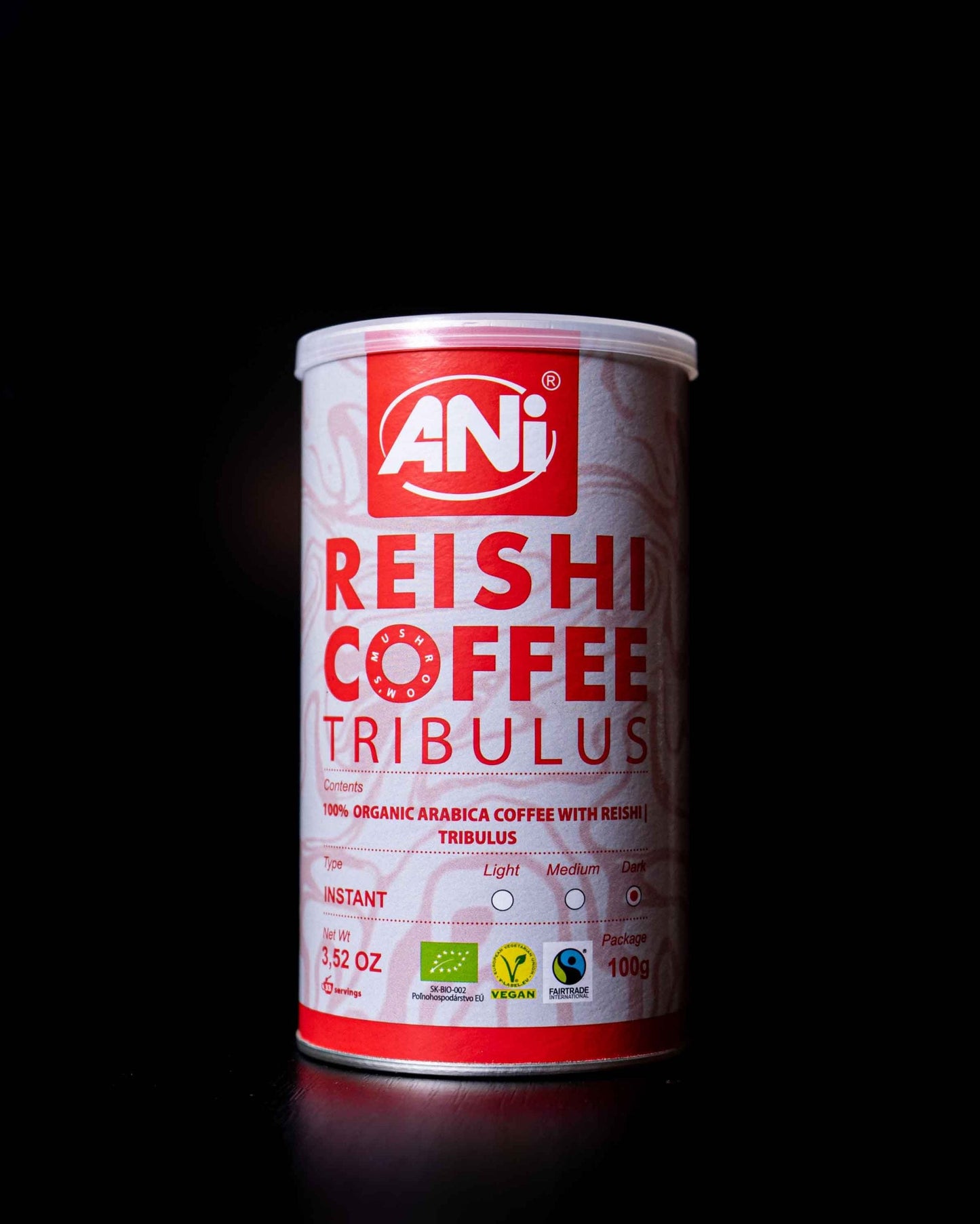 Tribulus Reishi BIO Café instantané boite 100g ANilab