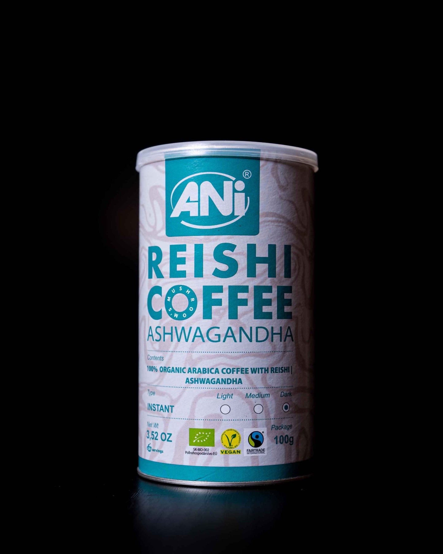 Ashwagandha Reishi BIO Café instantané boite 100g