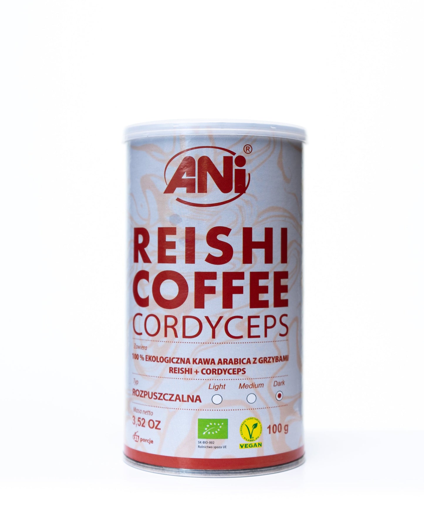 Café instantané Cordyceps Reishi BIO Boite 100g ANilab