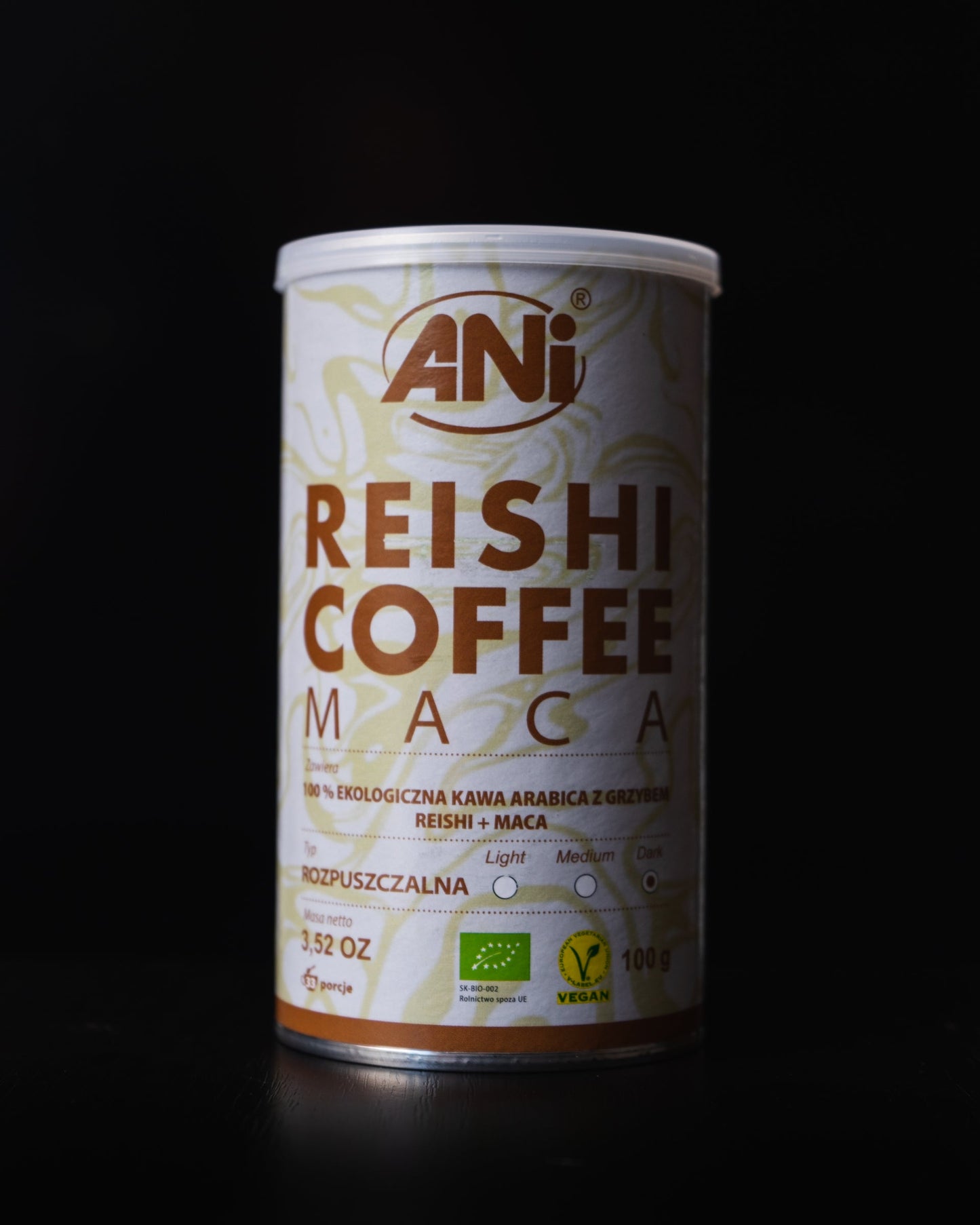 Maca Reishi BIO Café instantané Boite 100g ANilab