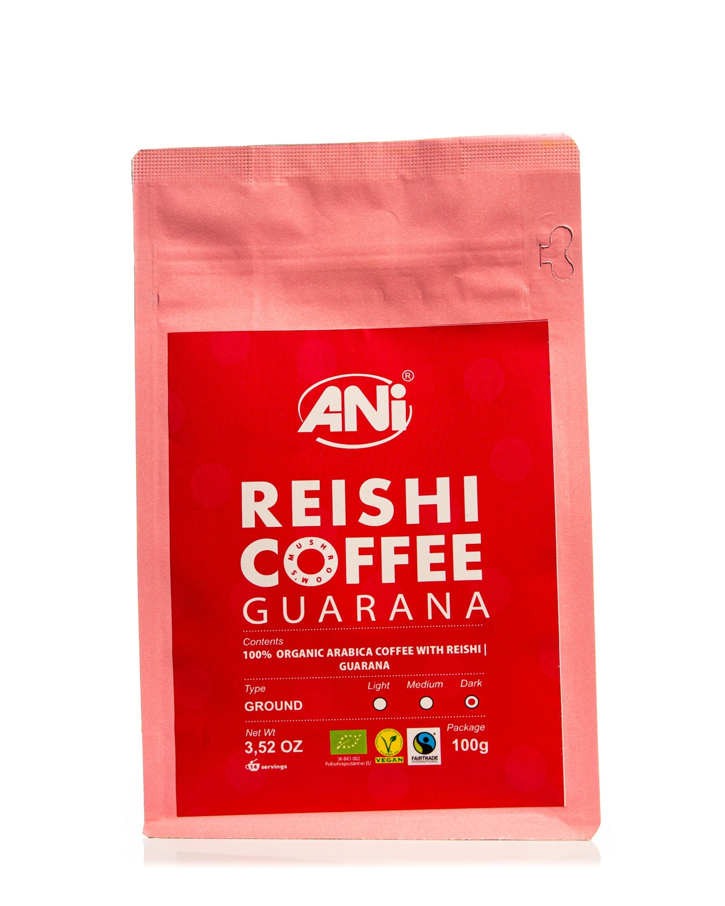 Café moulu Guarana Reishi 100% arabica 100g ANilab