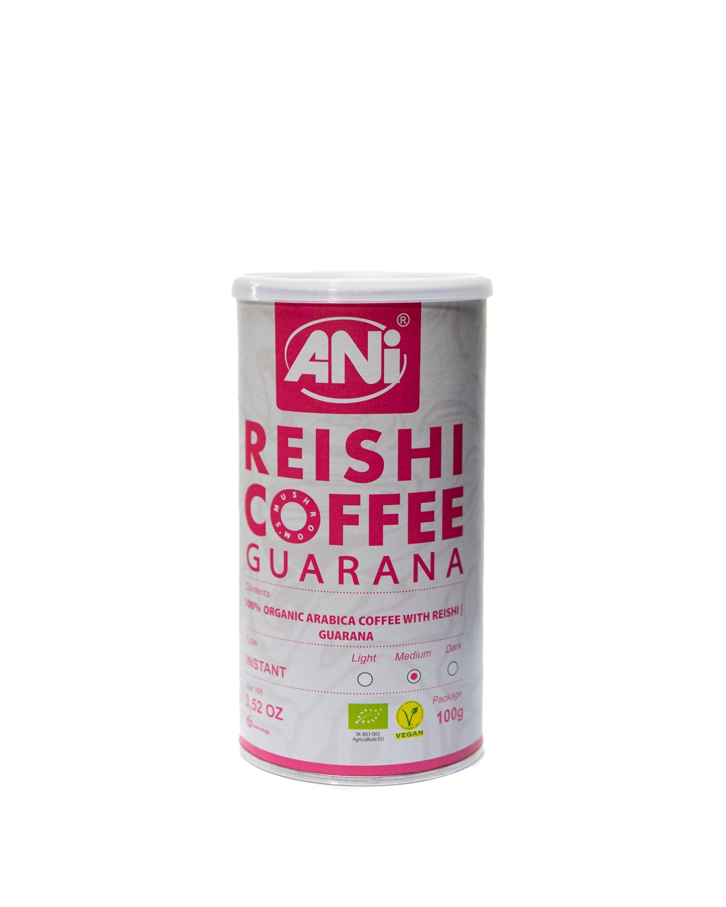 Café instantané Guarana Reishi BIO Boite 100g ANilab