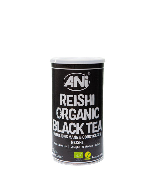 Thé Noir Reishi BIO à la Crinière de Lion et Cordyceps boite 100g ANilab