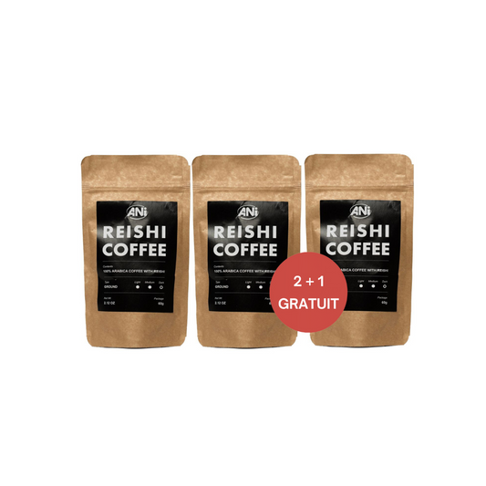Café moulu au Reishi 60g 2+1 gratuit ANilab