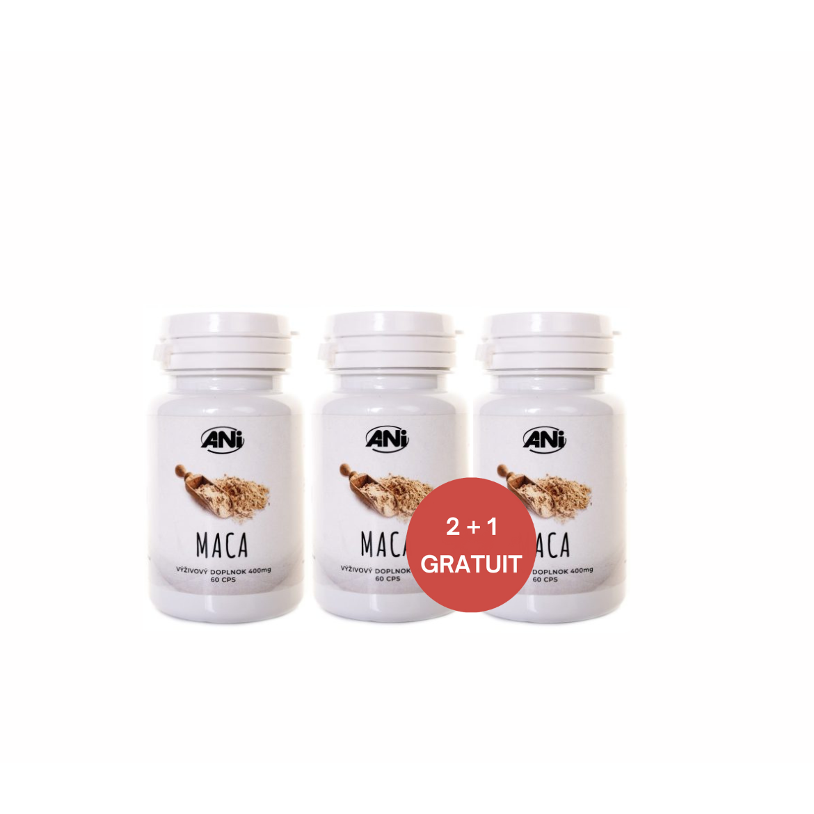 Maca gélules 60 x 400mg 2+1 gratuit ANilab
