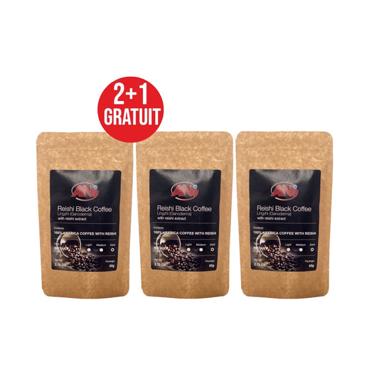 Café instantané Reishi 60g 2+1  gratuit ANilab