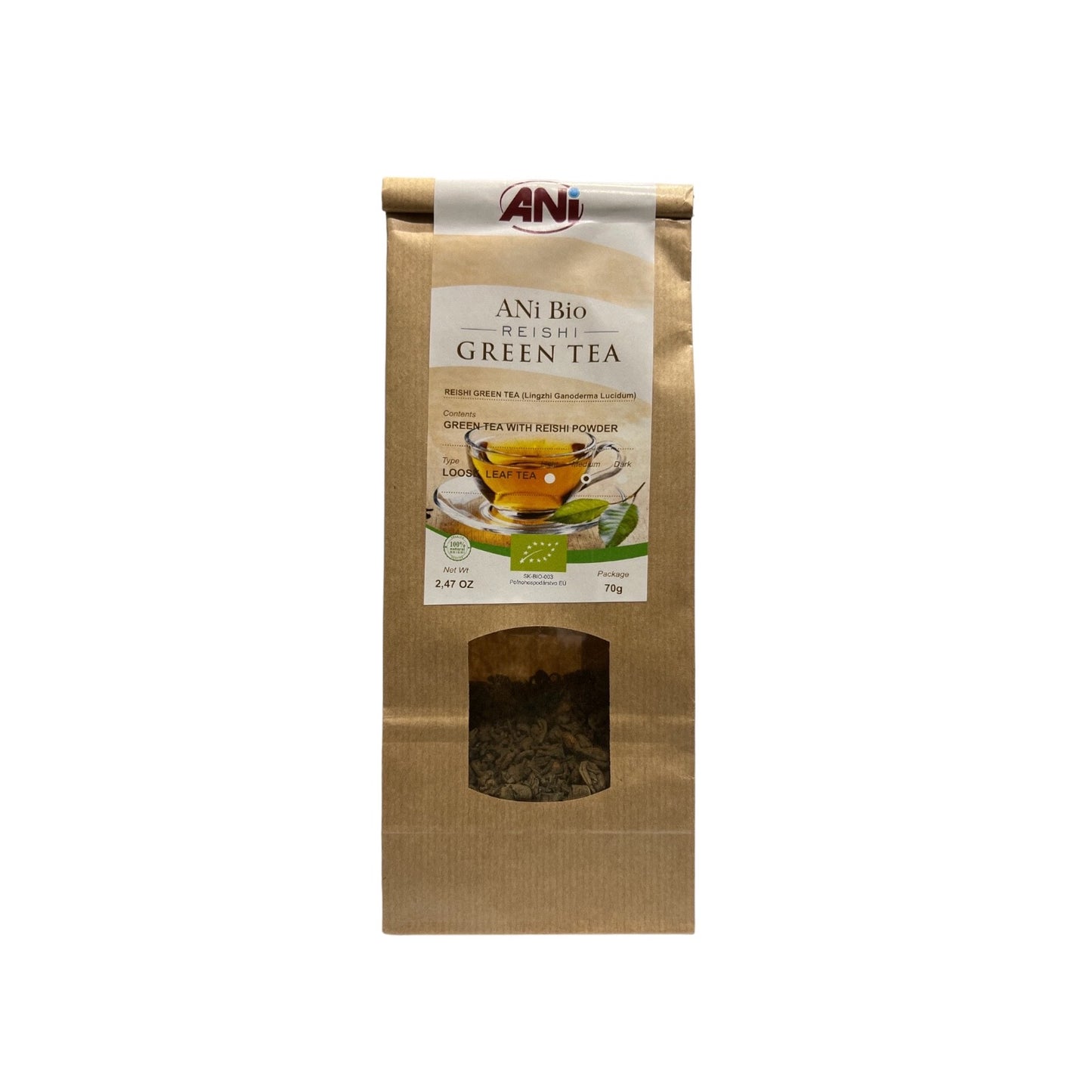 Thé vert Reishi BIO sachet 70g ANilab