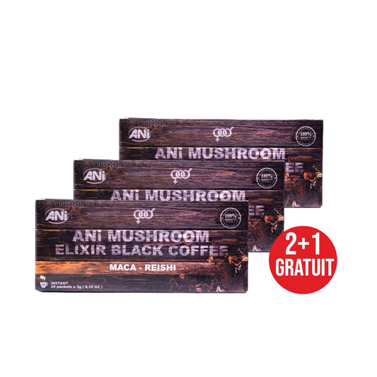 Maca Reishi Café instantané 20x3g 2+1 gratuit ANilab