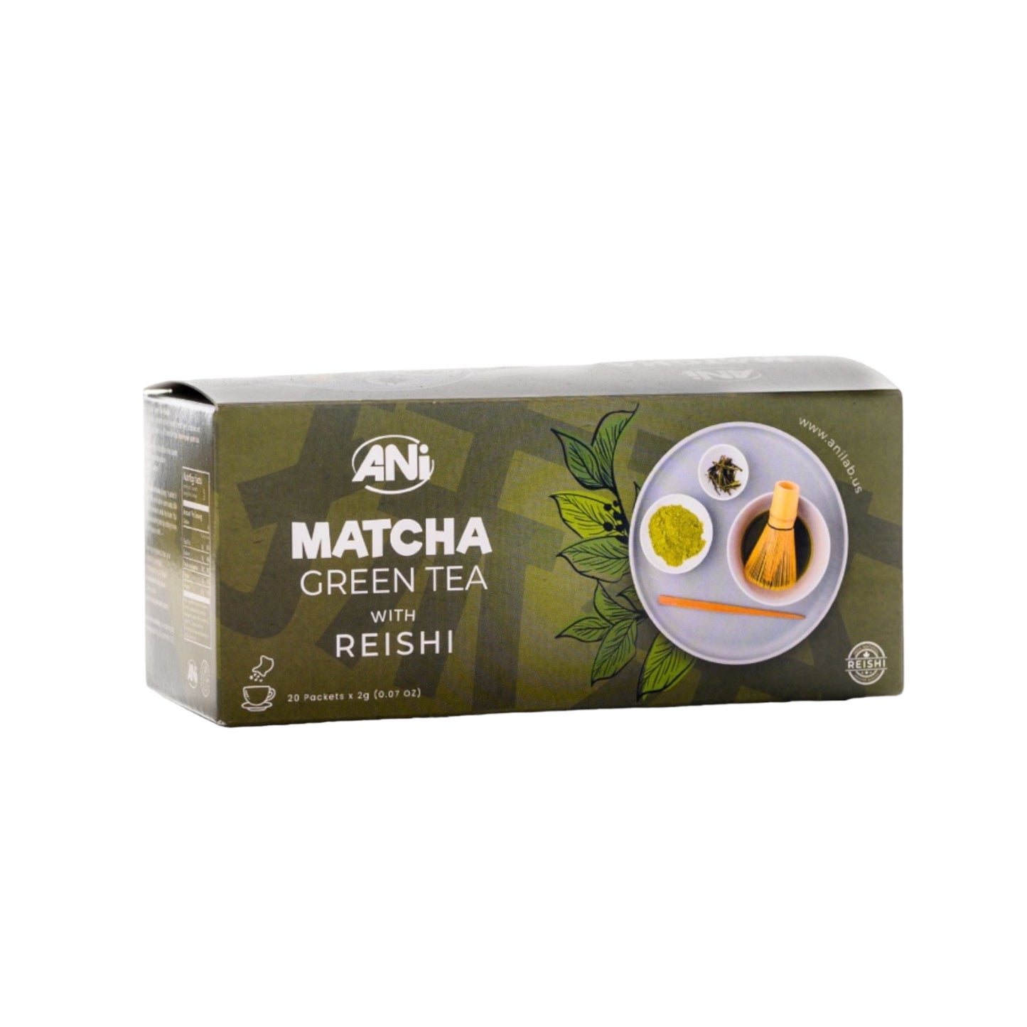 Thé vert Matcha au Reishi boîte 20x2g ANilab