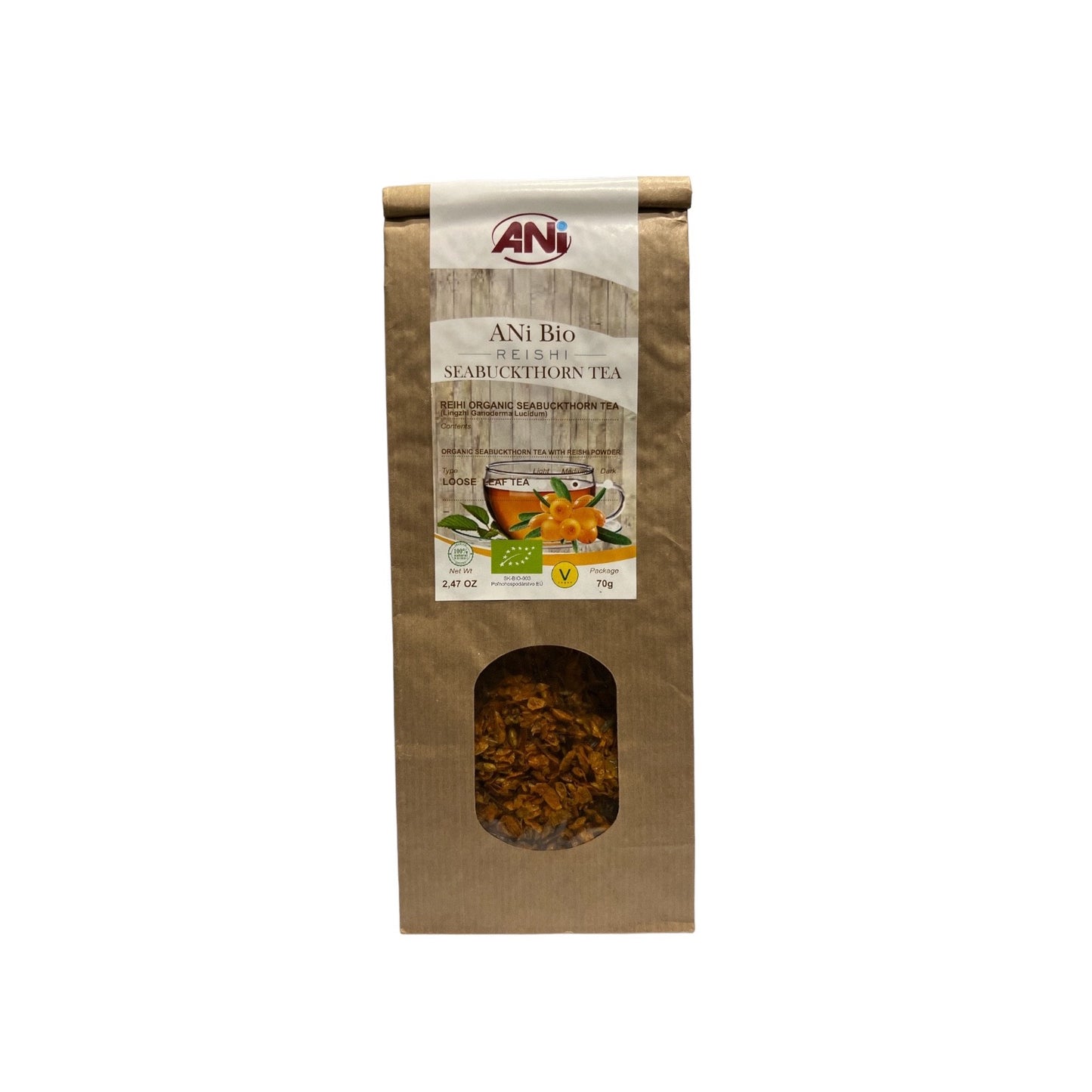 Thé BIO Reishi à l'argousier sachet 70g ANilab