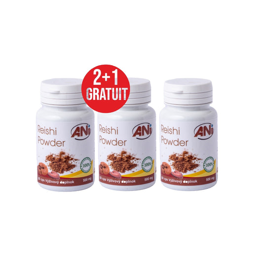 Reishi poudre 500 mg 60 gélules 2+1 gratuit ANilab