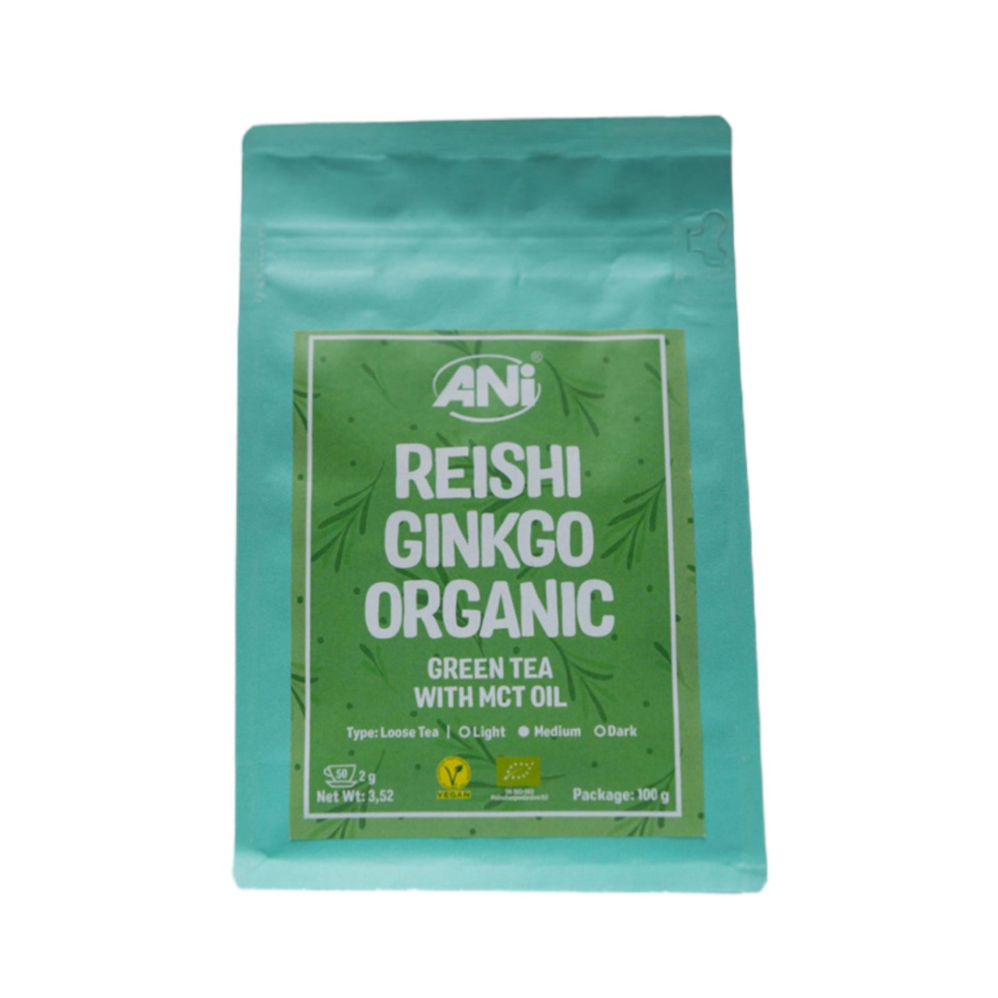 Thé vert bio Ginkgo Reishi 100g ANilab