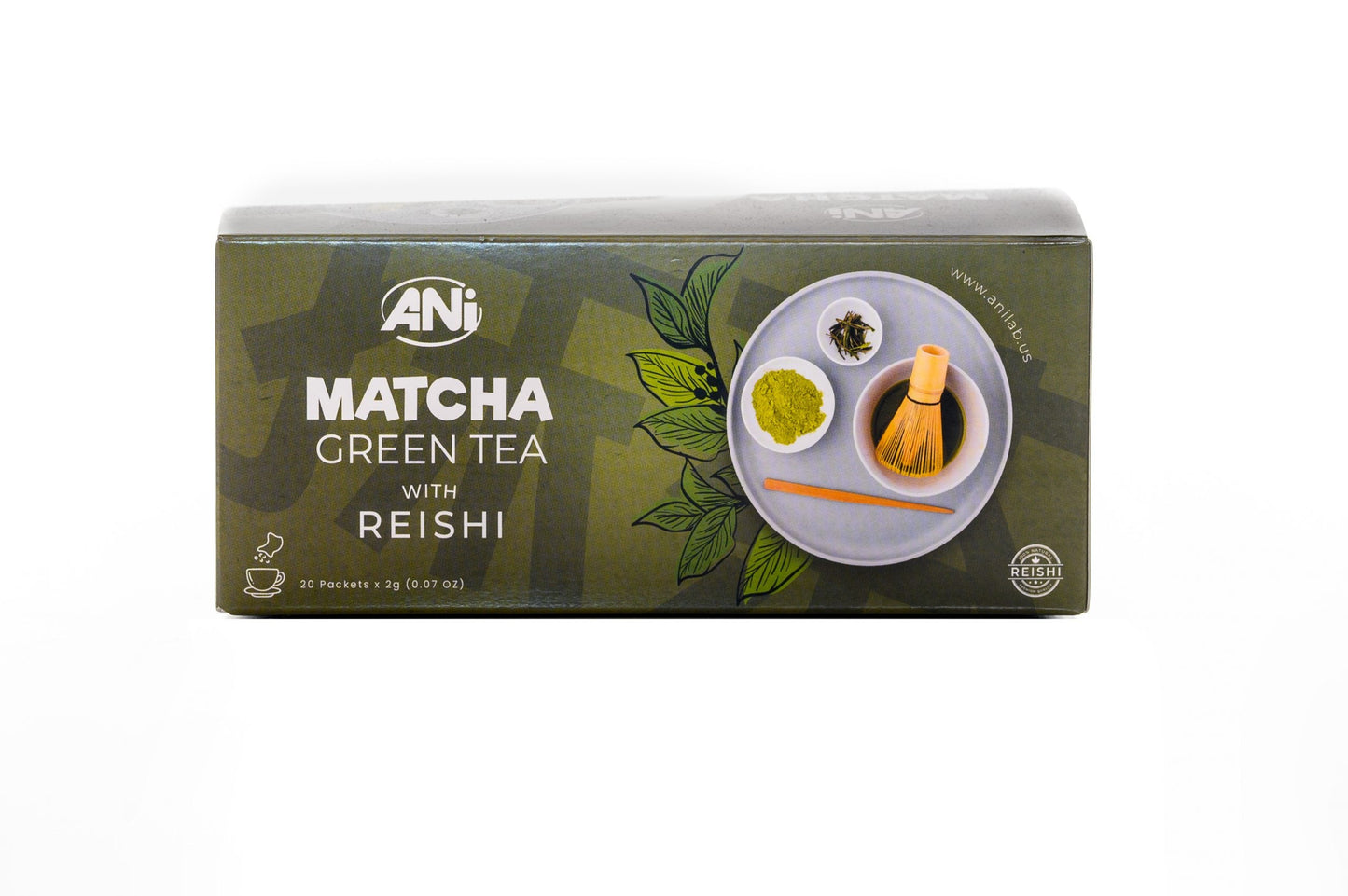 Thé vert Matcha au Reishi boîte 20x2g ANilab 2+1 gratuit
