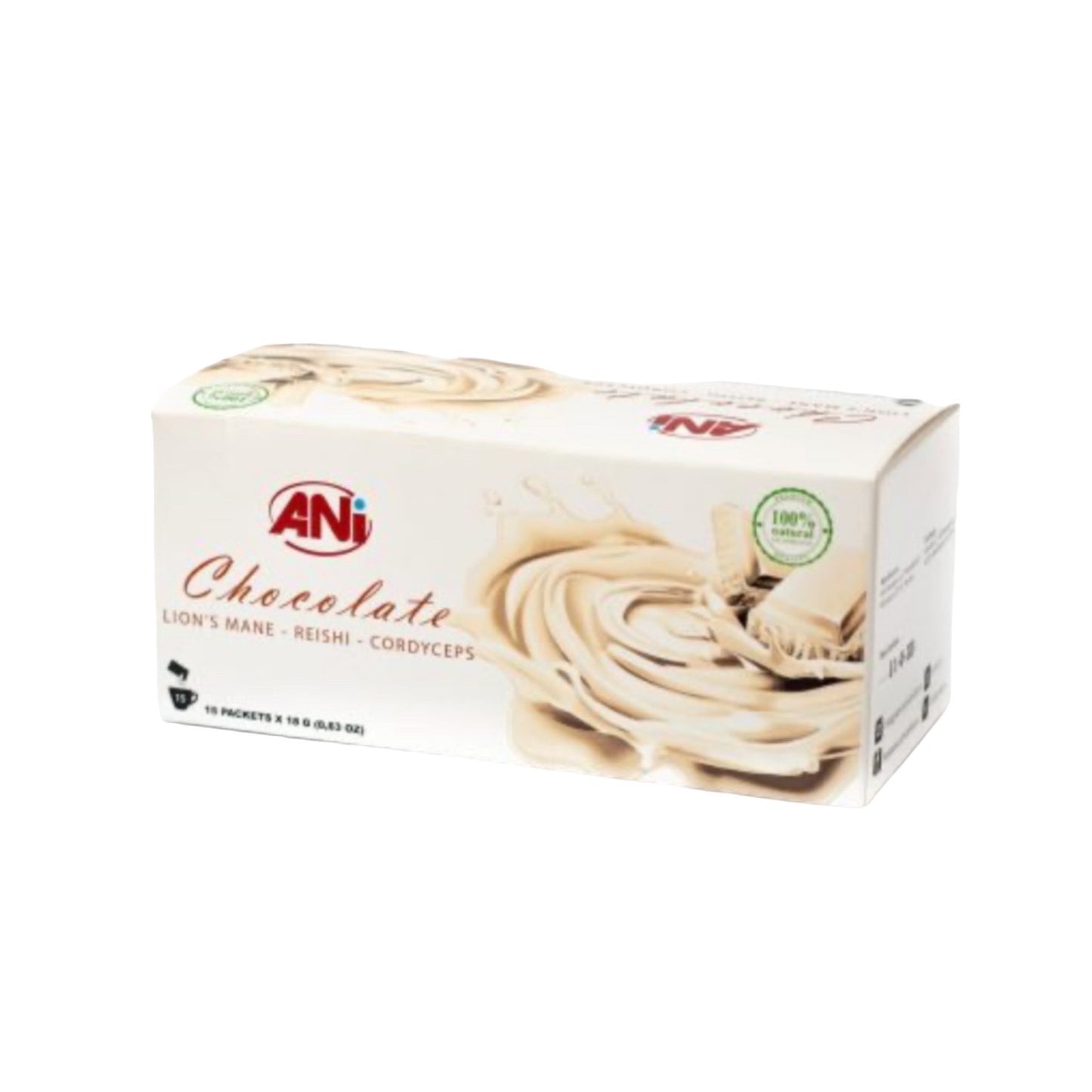 Chocolat chaud blanc au Reishi - Cordyceps sinensis  - Lion's Mane Boite 15x18 g ANilab