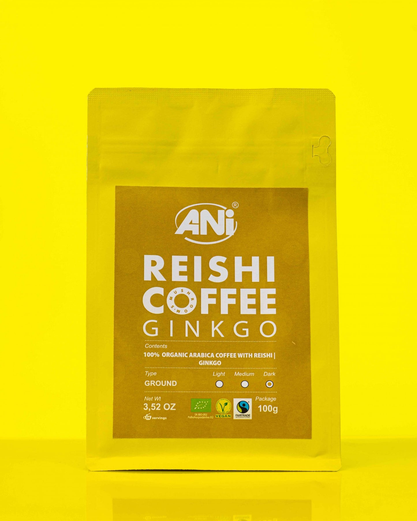 Café moulu Ginkgo Reishi BIO 100g 2+1 gratuit ANilab