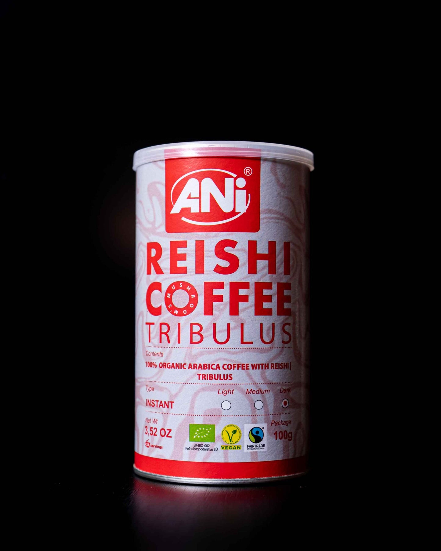 Tribulus Reishi BIO Café instantané boite 100g 2+1 offert ANilab