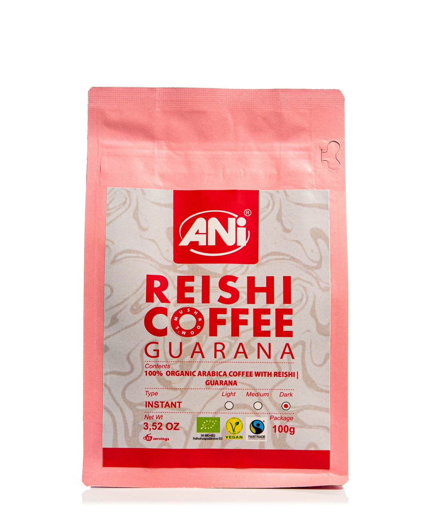 Café instantané BIO Guarana et Reishi 100g 2+1 gratuit ANilab