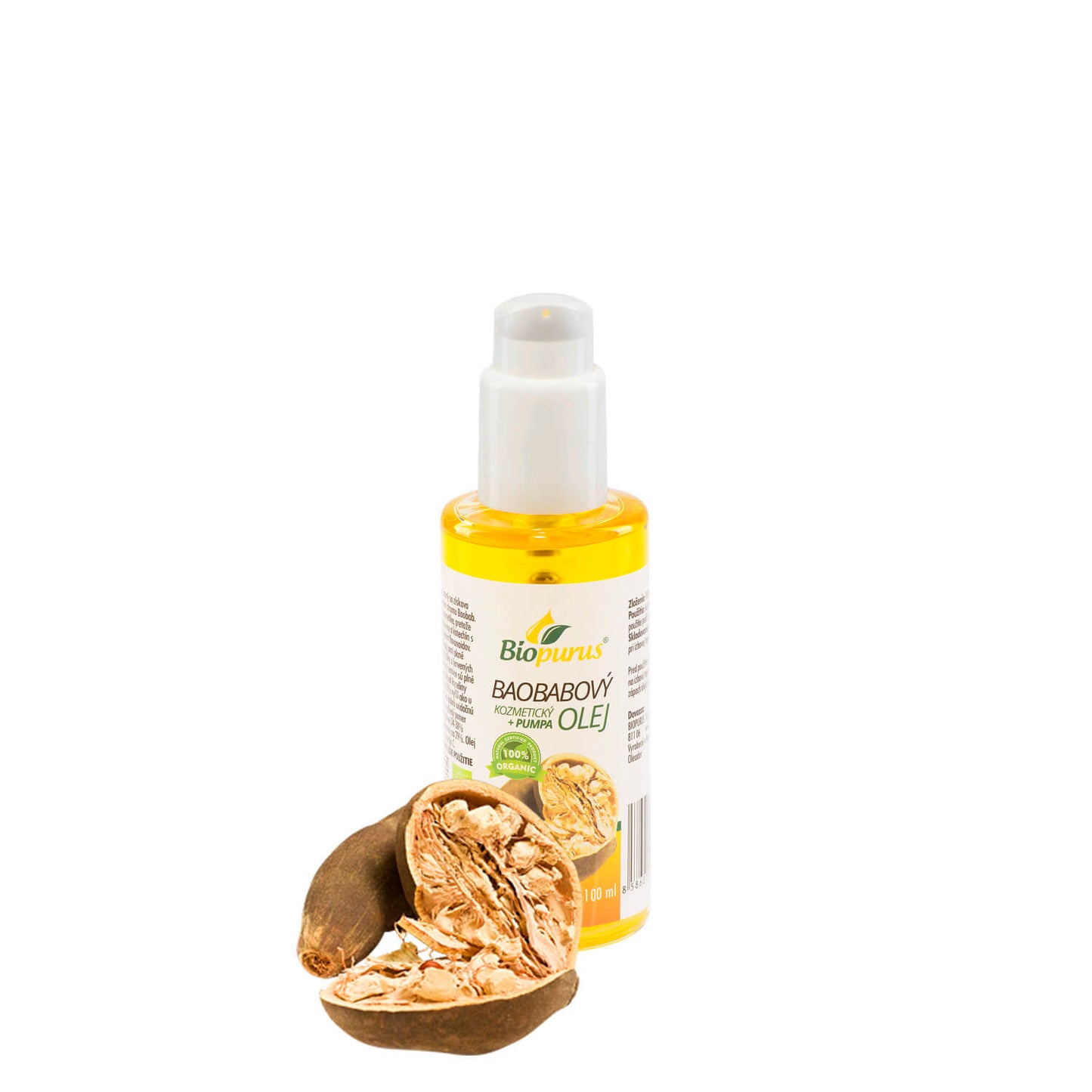 Huile de Baobab 100ml BIO cosmétique avec pompe ANilab