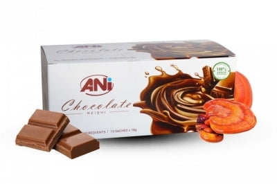 Chocolat Reishi, boîte de 15 sachets x 18g 2+1 gratuit ANilab